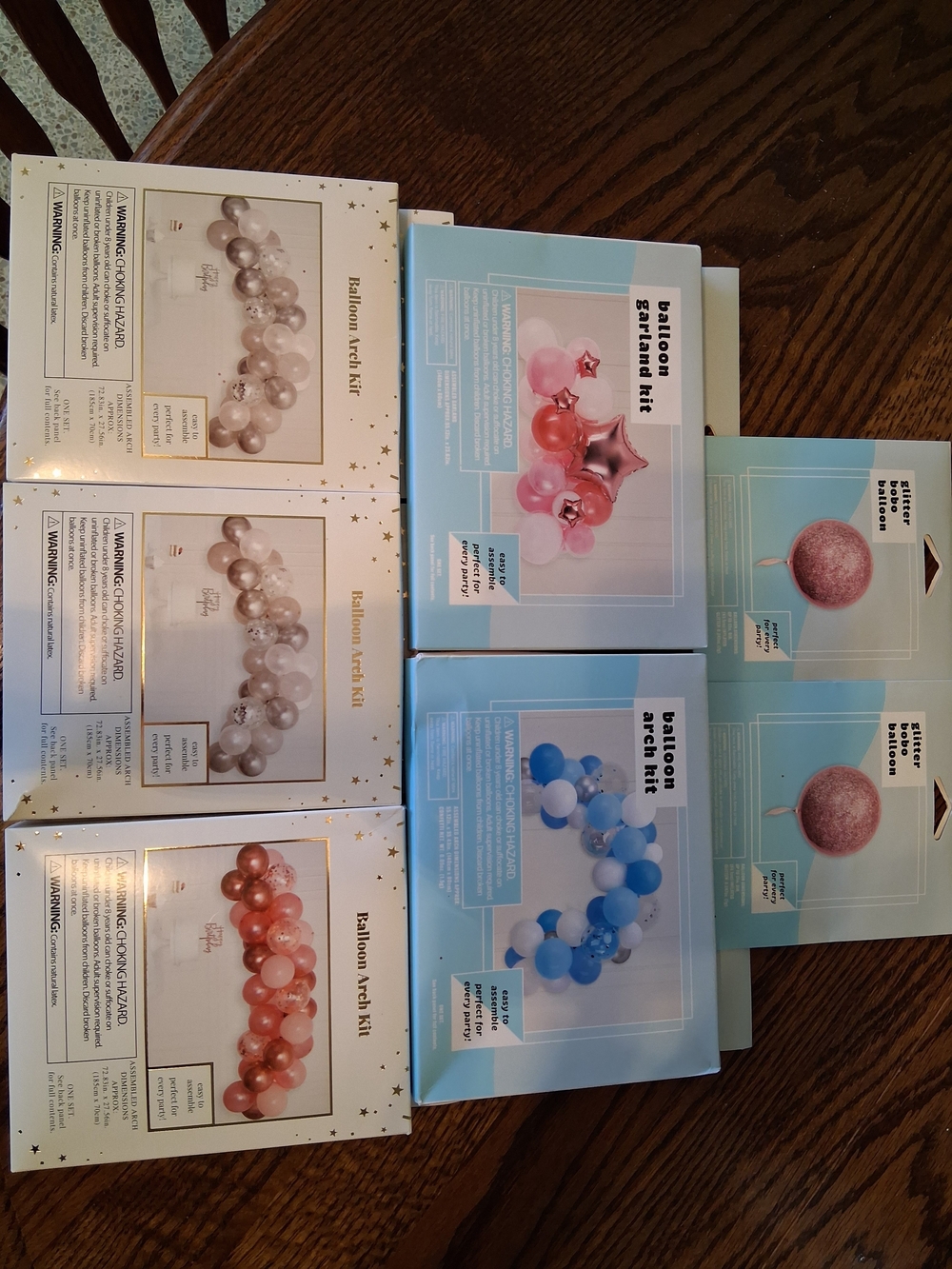 Balloon Arch Kits - Pink, Rose Gold, Blue & White Mix